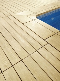 Margelle de piscine imitation bois en béton - Devis sur Techni-Contact.com - 3