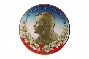 Médaille événementielle avec gravure citoyen d'honneur - Devis sur Techni-Contact.com - 1