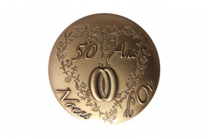 Médaille événementielle avec gravure noces d'or ou de diamant - Devis sur Techni-Contact.com - 1