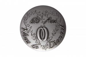 Médaille événementielle avec gravure noces d'or ou de diamant - Devis sur Techni-Contact.com - 2