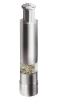 Mini broyeur poivre inox (Lot de 5) - Lot de 5 - Diamètre : 2.7 cm - Hauteur : 13.3 cm