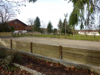 Mur de clôture en bois - Epaisseur (mm) : 27
