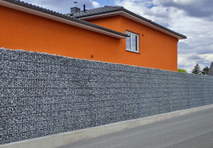 Mur en gabion anti-bruit - Largeur de mailles : 25 / 200 mm