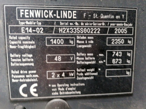 Occasion fenwick-linde e14-02 - Devis sur Techni-Contact.com - 10