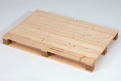 Palettes bois pleines pour imprimerie - Palette perdue, plancher plein, neuve 15826