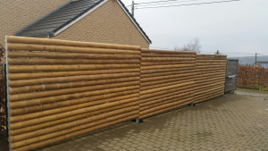 Palissade horizontale en bambou - Longueur: 6 m