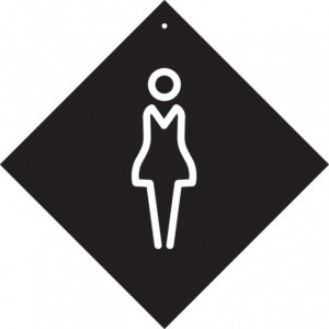 Pancarte à ventouse WC Femme - Devis sur Techni-Contact.com - 1