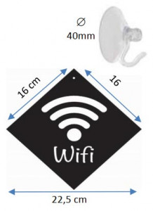 Pancarte à ventouse Wif - Devis sur Techni-Contact.com - 2