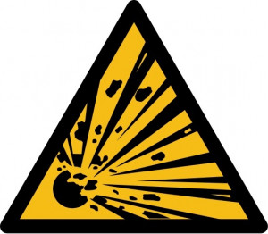 Panneau danger matières explosives - Devis sur Techni-Contact.com - 1