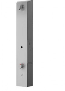 Panneau de douche thermostatique avec minuteur jeton intégré - Devis sur Techni-Contact.com - 1