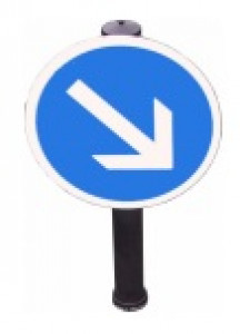 Panneau de signalisation en ABS monté sur un poteau flexible - Devis sur Techni-Contact.com - 1