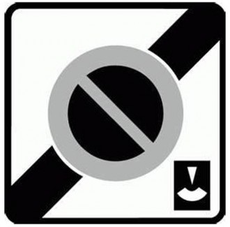 Panneau fin zone stationnement durée limitée B50c - Devis sur Techni-Contact.com - 1