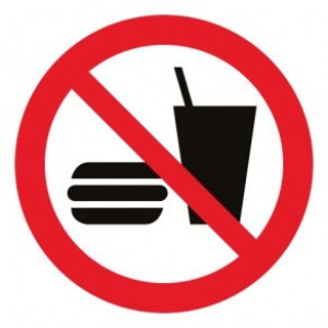 Panneau interdiction de manger et boire - Devis sur Techni-Contact.com - 1