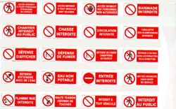 Panneaux d'interdiction avec bandeau - Devis sur Techni-Contact.com - 1
