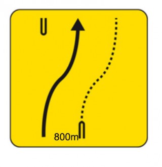 Panneaux de signalisation temporaire de direction KD9 - Dimensions (mm) : de 700 à 1050 - Norme NF - Type KD