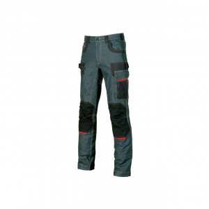 Pantalon de travail jean stretch avec inserts - Devis sur Techni-Contact.com - 1