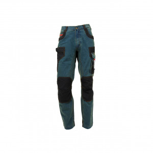 Pantalon de travail jean stretch avec inserts - Devis sur Techni-Contact.com - 2