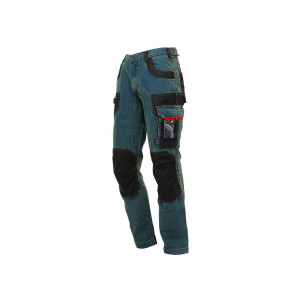 Pantalon de travail jean stretch avec inserts - Devis sur Techni-Contact.com - 3