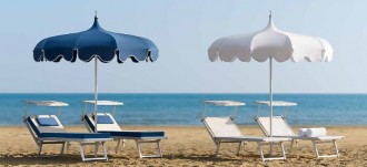 Parasol géant pour plage avec volants - Devis sur Techni-Contact.com - 2
