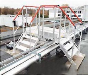 Passerelle d'accès tuyauterie sur toiture terrasse - Devis sur Techni-Contact.com - 1