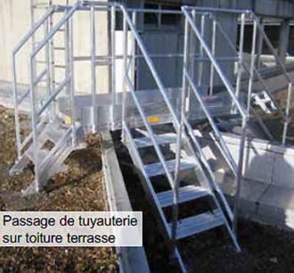 Passerelle d'accès tuyauterie sur toiture terrasse - Devis sur Techni-Contact.com - 2