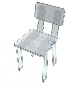 Petite Chaise en Plexiglas - Devis sur Techni-Contact.com - 2
