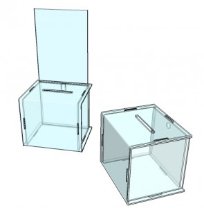 HOOTNEE Lot De 6 Porte-papiers Pour Tombola - Urnes Solides Pour Réunions, Fêtes Et Collecte De Fonds