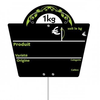 Pique-prix étiquette fruits et légumes - Dimensions : 16 x 14 cm