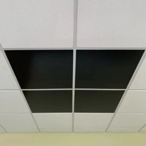 Plaque noire satinée - Dalles de plafond noire satinée 2,5 mm