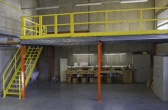 Plateforme mezzanine industrielle - Charge admissible : de 250 à 2000 kg par m²