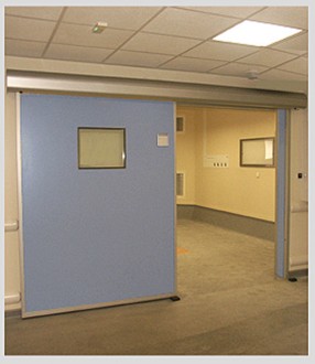 Porte étanche coulissante pour salle blanche et laboratoire - Devis sur Techni-Contact.com - 1