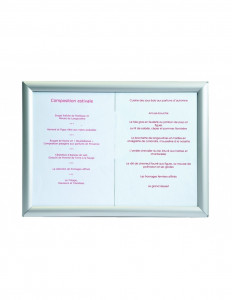 Porte menu mural cadre aluminium - Devis sur Techni-Contact.com - 3