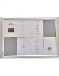Porte menu mural cadre aluminium - Devis sur Techni-Contact.com - 5