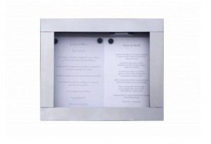 Porte menu mural en inox - Devis sur Techni-Contact.com - 1