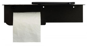 Porte rouleau papier hygiénique avec tablette EPURE  - Devis sur Techni-Contact.com - 2