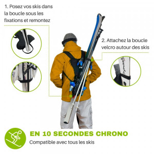 Porte-skis dorsal - Devis sur Techni-Contact.com - 5