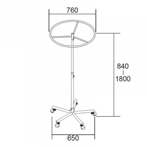Porte-vêtement portant circulaire Ø 760 mm - Devis sur Techni-Contact.com - 2