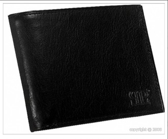 Portefeuille noir en cuir de vachette - Devis sur Techni-Contact.com - 1