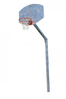 Poteau de basket de rue simple 2.60 m - Devis sur Techni-Contact.com - 1