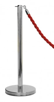 Poteau de file d'attente à corde - Hauteur : 90 cm
