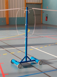 Poteaux de badminton scolaire - Hauteur totale : 1550 mm - Entraînement / Scolaire
