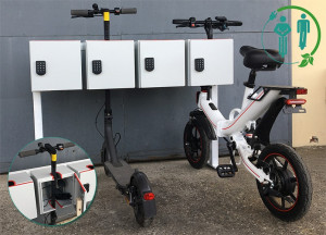 Parking pour trottinettes et vélos électriques avec recharge - Devis sur Techni-Contact.com - 1