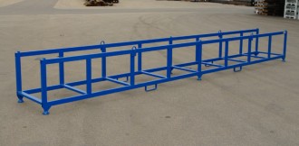 Rack de stockage pour marchandises longues - Construction métallique stable