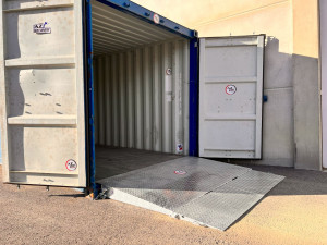 Rampe mobile galvanisée pour container, capacité 6500 kg - Devis sur Techni-Contact.com - 3