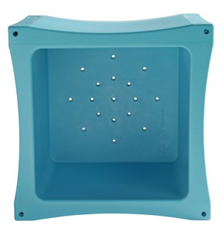 Rangement livres enfant carré - Polyéthylène - Dimensions (LxHxP) 39 x 30 x 39 cm