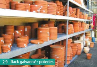 Rayonnage galvanisé pour poterie - Devis sur Techni-Contact.com - 1