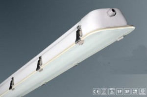 Réglette LED à verre de sécurité trempé - Luminaire pour éclairage d'environnements difficiles