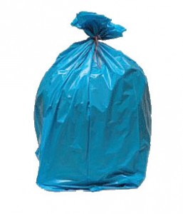 Sac poubelle bleu en polyéthylène haute densité - Devis sur Techni-Contact.com - 1
