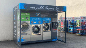Kiosque laverie libre service - Capacité : de 8 à 18 Kg