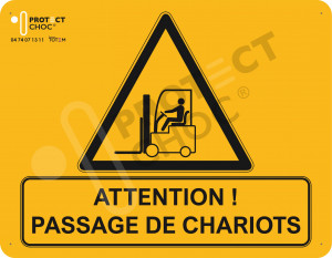 Panneau de signalisation de chariot - Devis sur Techni-Contact.com - 1